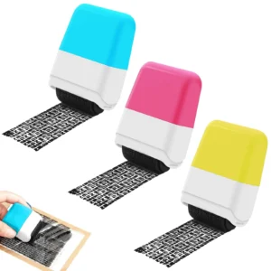 3PCS Confidential Stamp - Identity Theft Protection Roller Stamp Guard Your A...