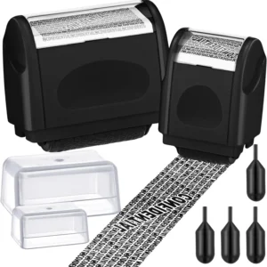 2 Pack Identity Protection Roller Stamp Identity Theft, Confidential